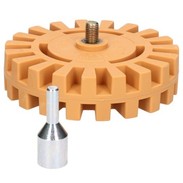 РЕЗИНОВЫЙ ДИСК ДЛЯ СНЯТИЯ КЛЕЯ, КРАСКИ, НАКЛЕЙКИ ПЛЕНКИ + ПЕРЕХОДНИК