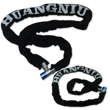 ЦЕПЬ ЗАМКА С КЛЮЧОМ для велосипеда, скутера Scooter Strong, ЧЕРНАЯ