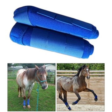 Защитные приспособления для ног лошади, темно-синие.