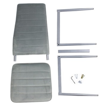 СТУЛ ВЕЛЮР, серый 704V