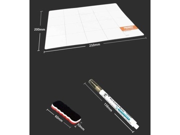 Магнитный коврик, моющийся, стираемый + маркер, губка