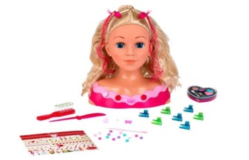 БОЛЬШАЯ ГОЛОВКА ДЛЯ СТИЛЬНОГО РАСЧЕСАНИЯ ПАЛИТРА ДЛЯ МАКИЯЖА