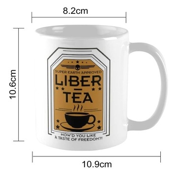 Kubek ceramiczny dla Helldivers 2 Można myć w kuchence mikrofalowej 11 uncj