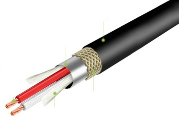 КАБЕЛЬ 2X БОЛЬШОЙ РАЗЪЕМ 6,3 ММ СТЕРЕО 2X RCA 3M