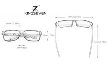Okulary Przeciwsłoneczne Męskie Polaryzacyjne KINGSEVEN Filtr UV400 Etui