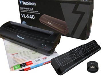 Laminator A4 + trymer +zaokrąglacz + 130 szt folii