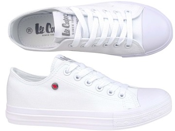 LEE COOPER BUTY TENISÓWKI TRAMPKI DAMSKIE BIAŁE