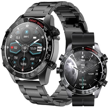 SMARTWATCH ZEGAREK MĘSKI ROZMOWY SPORT PULS SMART WATCH AMOLED POLSKIE MENU