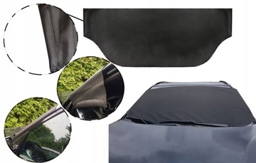 MATA OSŁONA NA PRZEDNIĄ SZYBĘ DO AUTA ANTYSZRONOWA PRECIWSZRONOWA ZIMĘ ŚNIE