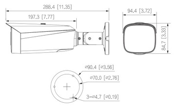 Dahua IPC-HFW3849T1-AS-PV-0280B-S4 IP-камера типа «пуля» 8,3 Мп