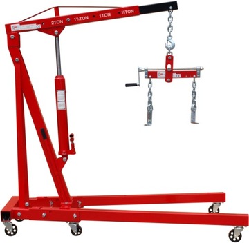 КРАН ДЛЯ МАСТЕРСКИХ 2Т - 2 НАСОСА + БАЛАНСИРОВКА БОЛЬШОЙ УГЛОВОЙ стержень МАССИВНЫЙ ПОДЪЕМ