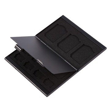 12 gniazd Aluminiowa obudowa na kartę Micro SD i