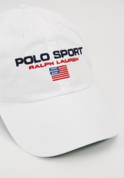 Czapka z daszkiem POLO SPORT RALPH LAUREN biała z logo