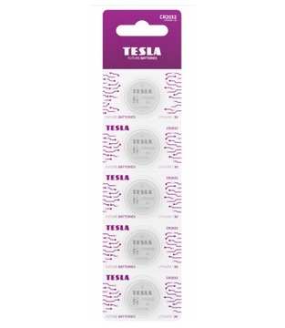 BATERIA LITOWA TESLA CR2032 B5 3.0V Li/Mn02 5 SZTUK