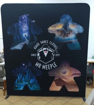 Ścianka Reklamowa Tekstylna 200x230 Nadruk Projekt jednostronna