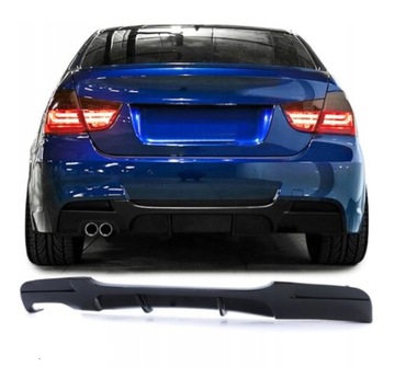 DYFUZOR DOKŁADKA SPOILER BMW E90 E91 CZARNY POŁYSK