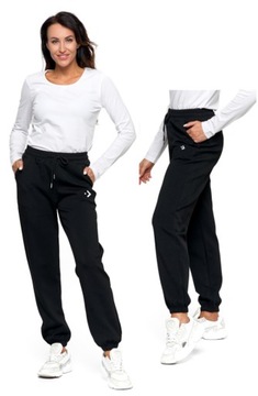 Damskie spodnie dresowe Moraj OSD2800-005 czarny S