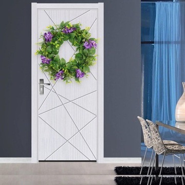 Венок из искусственных фиолетовых цветов Цветочный венок