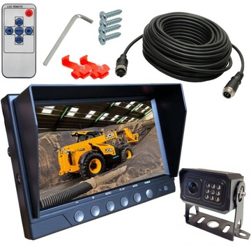 Zestaw cofania AHD7010 Monitor Kamera SONY Rejestrator Kombajn Traktor TIR