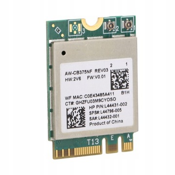 Модуль Bluetooth Wi-Fi RTL8822CE 2,4/5,0 ГГц