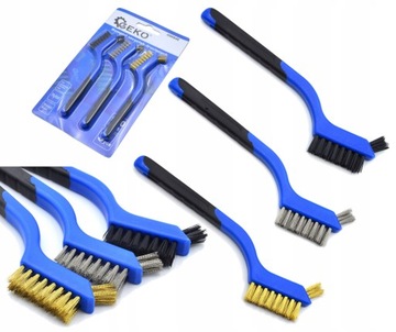 НАБОР РУЧНЫХ ПРОВОЛОЧНЫХ ЩЕТКОВ GEKO 180мм G00646 3ШТ.