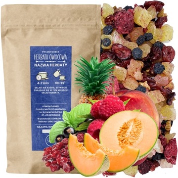 Herbata owocowa RED VELVET 50G porzeczka melon