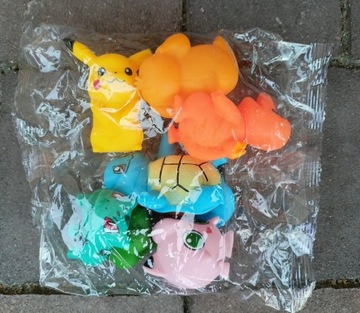 Pikachu Figurki Pokemony Duże Na Tort 6 sztuk