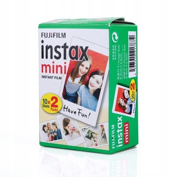 20x INSTAX MINI КАРТРИДЖИ ДЛЯ 8 9 11 12 ПЛЕНОЧНАЯ ФОТОБУМАГА FUJIFILM 20 ШТ.