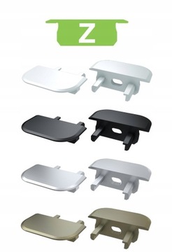 ЗАГЛУШКА ДЛЯ ПРОФИЛЯ ТИПА Z, СЕРАЯ, ЧЕРНАЯ, БЕЛАЯ, INOX