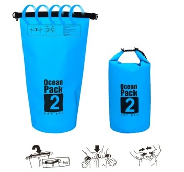 WOREK WODOODPORNY WODOSZCZELNY KAJAK TORBA 10L ZIE