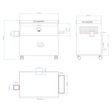 Ultradesk CRATE универсальный шкаф, черный