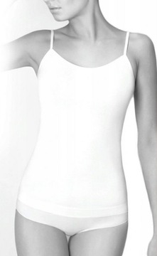 GATTA KOSZULKA CAMISOLE SEAMLESS BIAŁA BAWEŁNA XXL