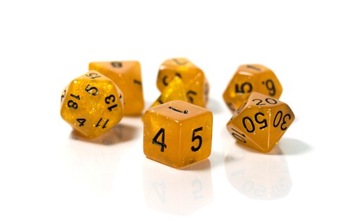 ZACHÓD IMPERIUM ZESTAW 7 PERŁOWYCH KOŚCI RPG