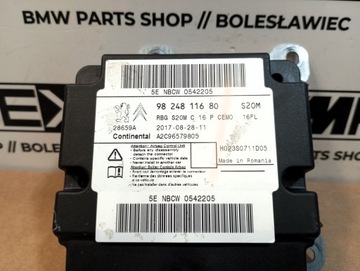 CITROEN PEUGEOT 3008 5008 II MODUL SENSOR AIRBAG 9824811680