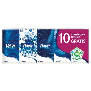 Velvet Original Chusteczki higieniczne 10 x 10szt