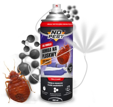 BOMBA FOGGER ŚRODEK PREPARAT NA PLUSKWY KARALUCHY PRUSAKI 400ML NO PEST