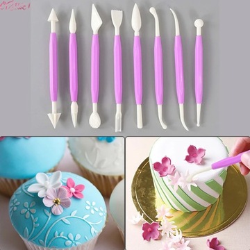 Кондитерский шпатель для моделирования украшения торта 8 шт. #59