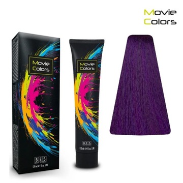 Farba do włosów o bezpośrednim działaniu BES Movie Colors Violet 170ml
