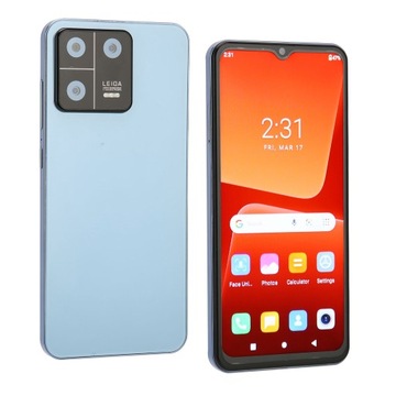 m13pro 6,53-дюймовый смартфон с откидным экраном, разблокировка по лицу, 8 ГБ ОЗУ, 128 ГБ ПЗУ Su