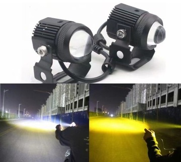 ДВУХЦВЕТНЫЕ ГАЛОГЕННЫЕ СВЕТОДИОДЫ, БЕЛЫЙ И ЖЕЛТЫЙ.