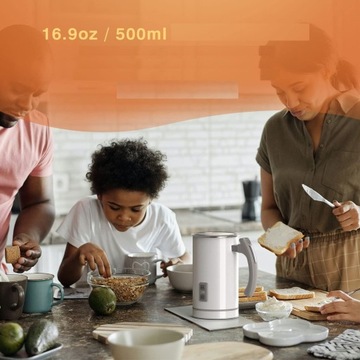 ЭЛЕКТРИЧЕСКИЙ ВСТАВИТЕЛЬ МОЛОКА 4 в 1, 650 Вт, 500 мл, нагреватель из нержавеющей стали