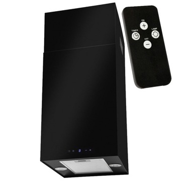 Okap wyspowy czarny TOFLESZ SANDY 40 LED + pilot