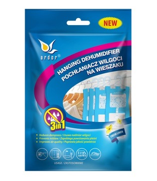 ARDOR Pochłaniacz wilgoci na wieszaku 250 ml (220 g) Świeży len