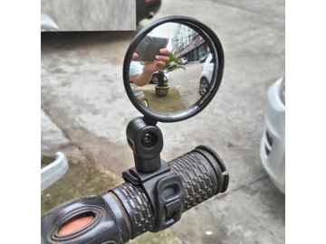 ВЕЛОСИПЕДНОЕ ЗЕРКАЛО ДЛЯ РУЛЯ ВЕЛОСИПЕДНОГО РУЛЯ 75 ММ, РЕГУЛИРУЕМОЕ КРУГЛОЕ