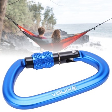 КАРАБИН С ВИНТОВЫМ ЗАМКОМ 10КН ДЛЯ АЛЬЗАНИЯ