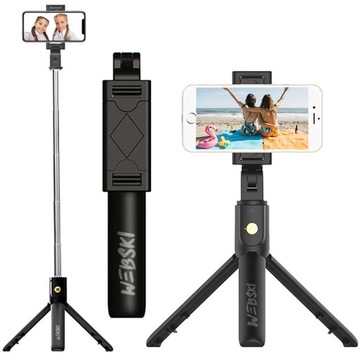 SELFIE-STICK Z PILOTEM TRIPODEM NÓŻKAMI STATYWEM