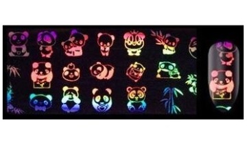 FOLIA TRANSFEROWA HOLOGRAFIC NAKLEJKI NA PAZNOKCIE