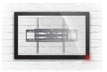 Незаметная настенная вешалка для телевизора - 65, регулируемый поворотный механизм VESA