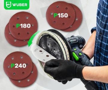 ШЛИФОВАЛЬНАЯ ШЛИФОВАЛЬНАЯ МАШИНА 180MM MAINS PRO СО СВЕТОДИОДНОЙ ЛЕНТОЙ + 6 БУМАГ