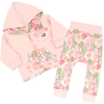Dresy dla dziewczynki bluza i spodnie Paradis 56